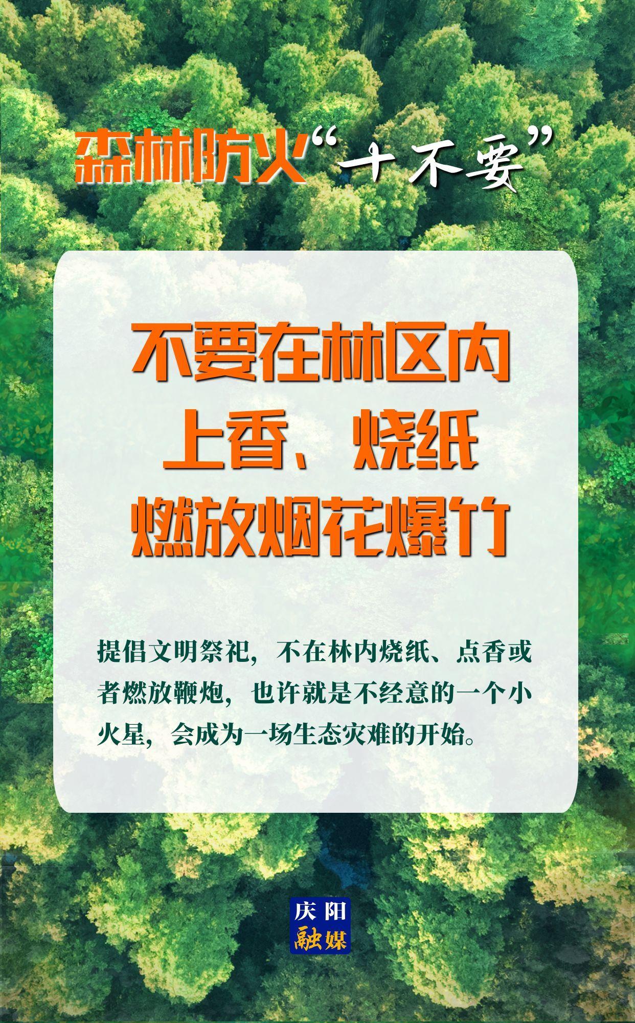 【微海報(bào)】森林防火“十不要”④丨不要在林區(qū)內(nèi)上香、燒紙、燃放煙花爆竹